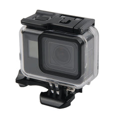 45m Waterproof Housing Protective Case + Touch Screen Back Cover for GoPro NEW HERO /HERO6 /5, with Buckle Basic Mount & Screw, No Need to Remove Lens, Touch Screen (Transparent), Touch Screen (Black)