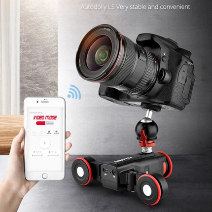 YELANGU L5 Electric Track Slider 3-Wheel Rolling Dolly Car, Load: 3kg, L5 Dolly Car