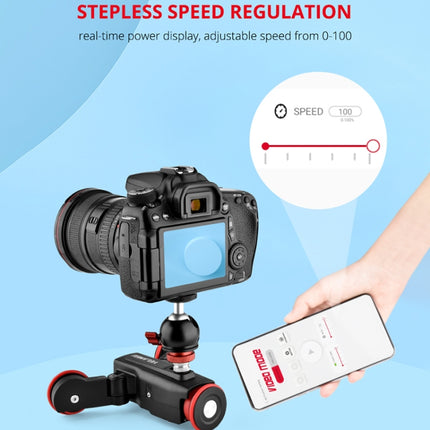 YELANGU L5 Electric Track Slider 3-Wheel Rolling Dolly Car, Load: 3kg