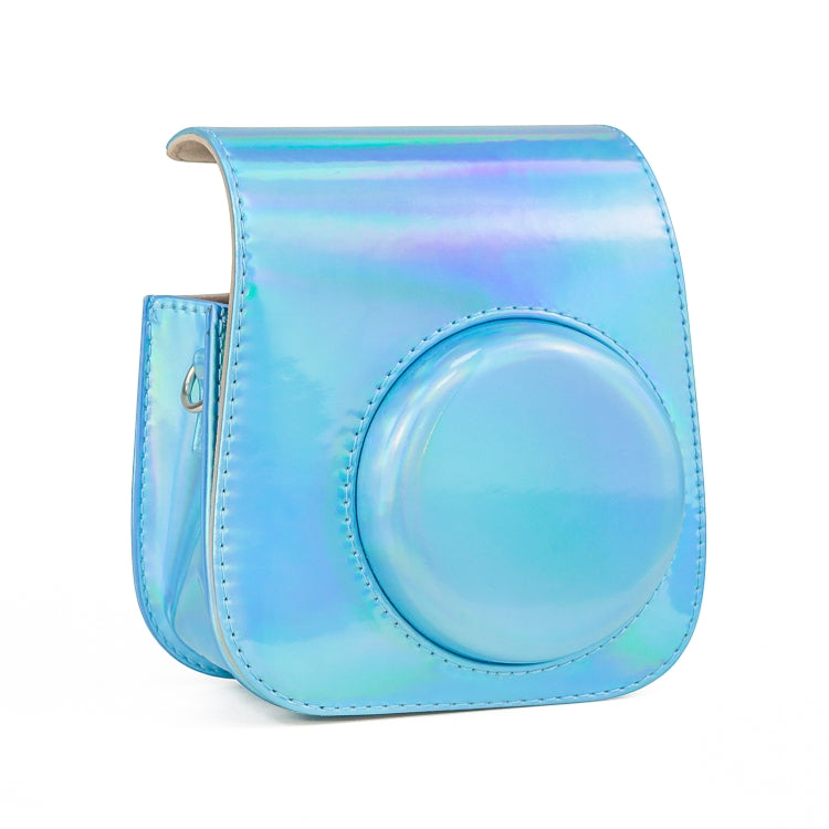 Aurora Color Leather Case Full Body Camera Bag with Shoulder Strap for FUJIFILM Instax mini 11