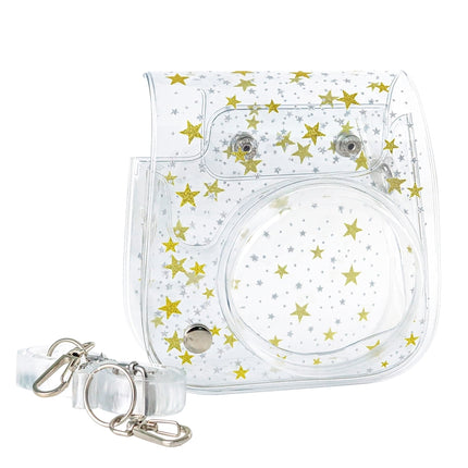 Stars Crystal PVC Hard Case Camera Bag with Shoulder Strap for FUJIFILM Instax Mini 11
