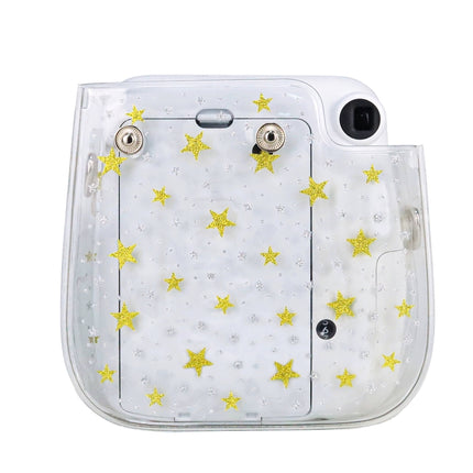 Stars Crystal PVC Hard Case Camera Bag with Shoulder Strap for FUJIFILM Instax Mini 11