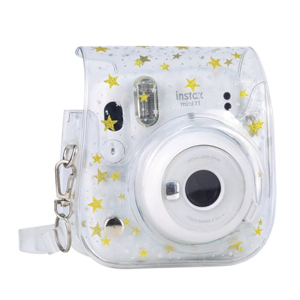 Stars Crystal PVC Hard Case Camera Bag with Shoulder Strap for FUJIFILM Instax Mini 11