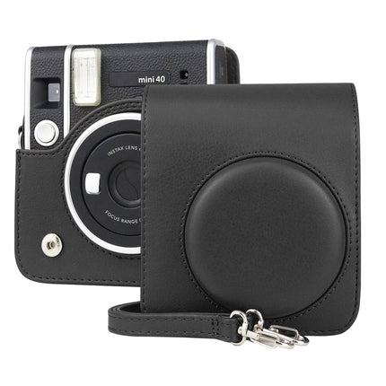 Full Body Camera Retro PU Leather Case Bag with Strap for FUJIFILM instax mini 40