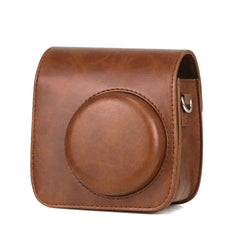 Retro Full Body PU Leather Case Camera  Bag with Strap for FUJIFILM instax mini 7+