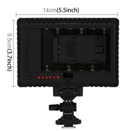 HD-160 White Light LED Video Light on-Camera Photography Lighting Fill Light for Canon, Nikon, DSLR Camera with 3 Filter Plates, HD-160