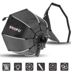 TRIOPO KS2-65 65cm Fast Loading Speedlite Flash Octagon Parabolic Softbox Diffuser