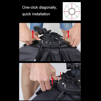 TRIOPO KS2-65 65cm Fast Loading Speedlite Flash Octagon Parabolic Softbox Diffuser