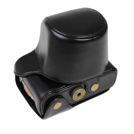 PU Leather Camera Full Body Case Bag with Strap for FUJIFILM X-A7 / X-A20 (15-55mm Lens)