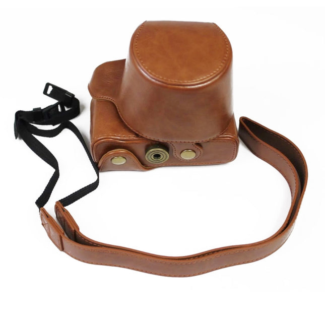 PU Leather Camera Full Body Case Bag with Strap for FUJIFILM X-A7 / X-A20 (15-55mm Lens), For FUJI X-A7
