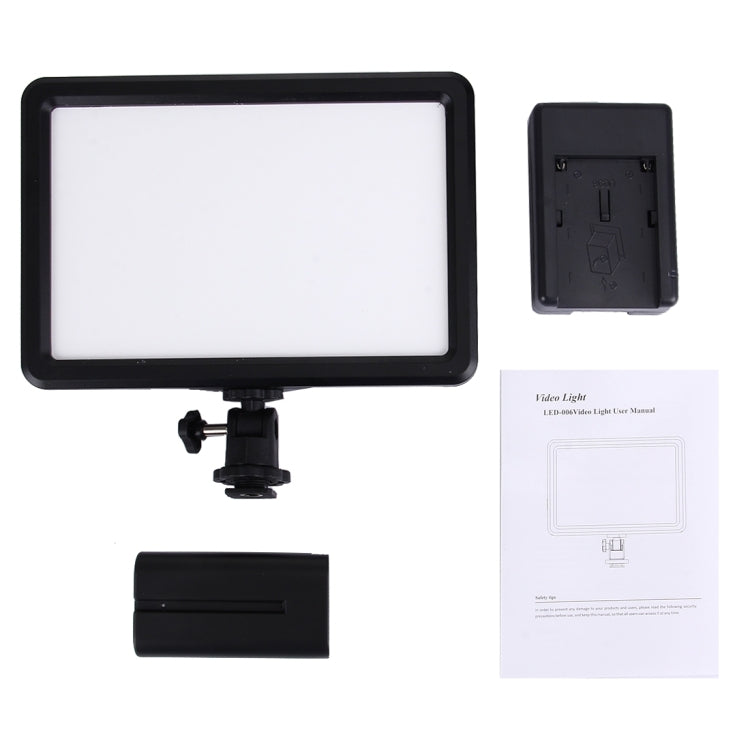 LED-006 104 LED 850LM Dimmable Video Light on-Camera Photography Lighting Fill Light for Canon, Nikon, DSLR Camera, 104 LEDs