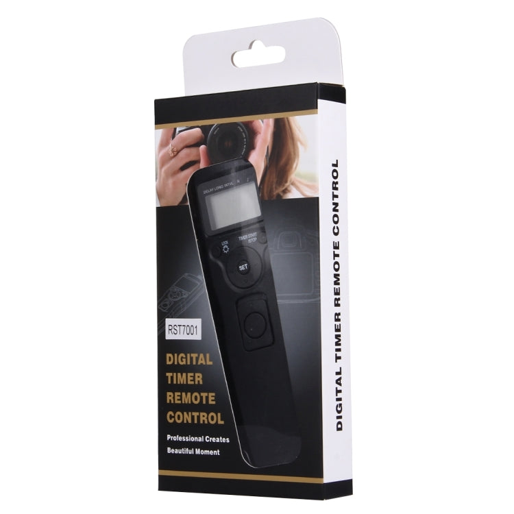 RST-7001 LCD Screen Time Lapse Intervalometer Shutter Release Digital Timer Remote Controller with C6 Cable for CANON 1000D/550D/60D, PENTAX:K20D/K200D/K10D, SAMSUNG GX-20/GX-10 Camera