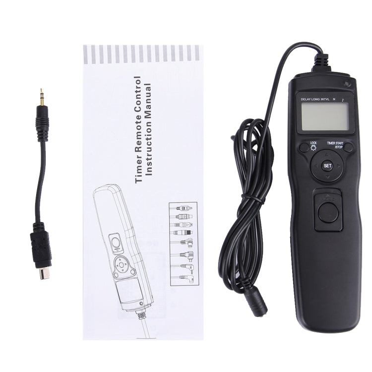 RST-7006 LCD Screen Time Lapse Intervalometer Shutter Release Digital Timer Remote Controller with N10 Cable for NIKON D90/D5000/D7000/D3100 Camera