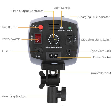 Godox K-180A Mini Master 180Ws Studio Flash Light Photo Flash Speedlight, K-180A