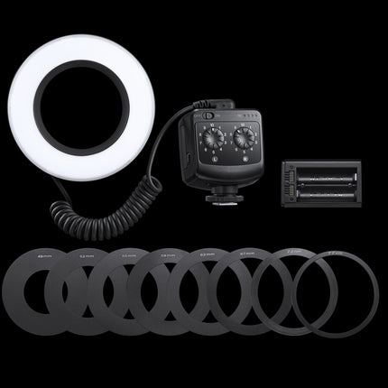 Godox Ring72 Macro Ring 48 LED Flash Light with 8 Different Size Adapter Rings, Ring72