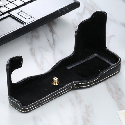 1/4 inch Thread PU Leather Camera Half Case Base for FUJIFILM X-T3/X-T2, For FUJIFILM X-T3