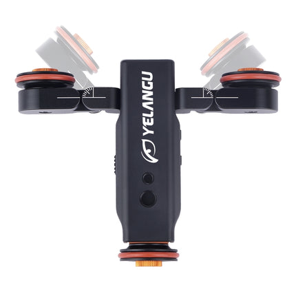YELANGU L4X Camera Wheel Dolly II Electric Track Slider 3-Wheel Video Pulley Rolling Dolly Car with Remote Control for DSLR / Home DV Cameras, GoPro, Smartphones, Load: 3kg, L4X Dolly Car Black