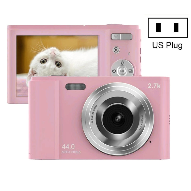Cámara digital para niños DC302 de 2,88 pulgadas, 44 MP, zoom 16X, 2,7 K, Full HD, enchufe estadounidense, DC302, enchufe estadounidense