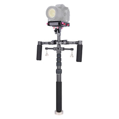 YELANGU S300 4 in 1 Multifunctional Rig + Dual Handheld Shoulder Rig + Monopod + Stabilizer for Cameras / SLR Cameras, Height Range: 63cm-170cm