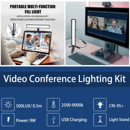 LUXCeO WS66 USB LED Live Video Light 2500K-9000K Bi-color Laptop Conference Fill Light, WS66