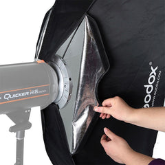 Godox 60 x 60cm Rectangle Softbox Photo Studio Bowens Mount Diffuser for Speedlite