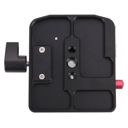 Fittest FC-501 Quick Release Assembly Aluminium Alloy Clamp Adapter with Quick Release Sliding Plate for Manfrotto Tripod 577 Replacement, FC-501