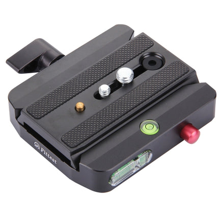 Fittest FC-501 Quick Release Assembly Aluminium Alloy Clamp Adapter with Quick Release Sliding Plate for Manfrotto Tripod 577 Replacement, FC-501