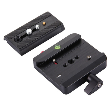 Fittest FC-501 Quick Release Assembly Aluminium Alloy Clamp Adapter with Quick Release Sliding Plate for Manfrotto Tripod 577 Replacement, FC-501