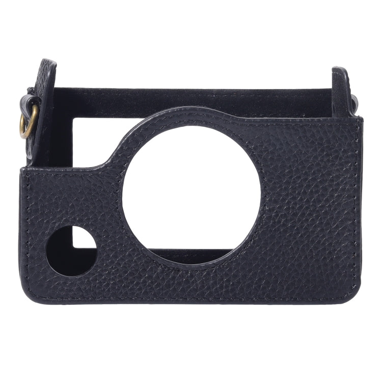 For FUJIFILM instax mini Evo Full Body Camera Genuine Leather Case Bag with Strap