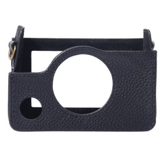 For FUJIFILM instax mini Evo Full Body Camera Genuine Leather Case Bag with Strap