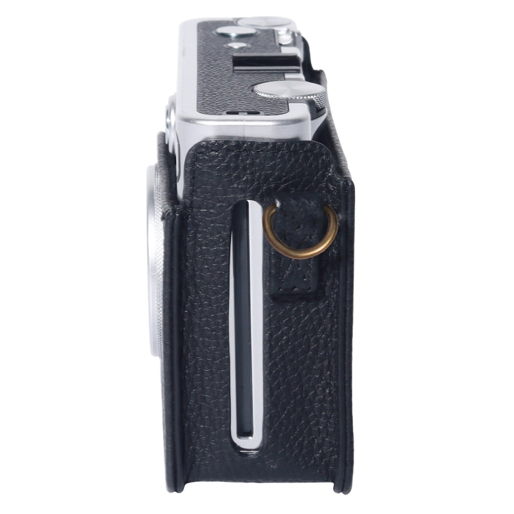 For FUJIFILM instax mini Evo Full Body Camera Genuine Leather Case Bag with Strap