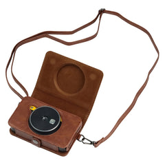 For Kodak Mini Shot2 Retro / C210R instax Full Body Camera PU Leather Case Bag with Strap