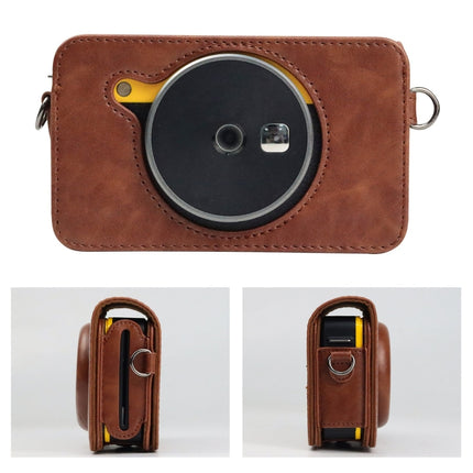 For Kodak Mini Shot2 Retro / C210R instax Full Body Camera PU Leather Case Bag with Strap