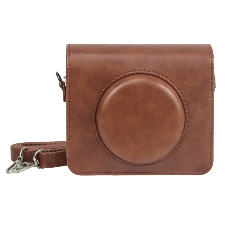 For Kodak Mini Shot 3 Square Retro / C300R instax Full Body Camera PU Leather Case Bag with Strap