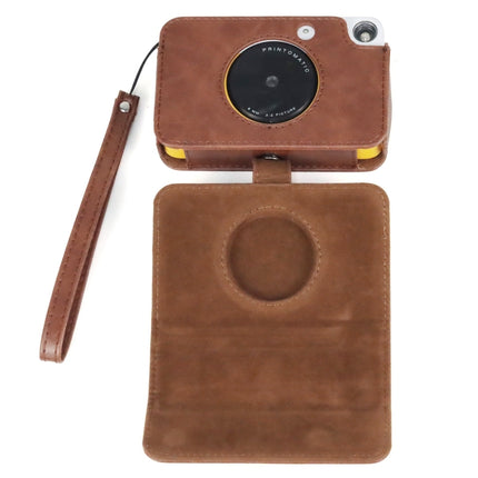 For Kodak PRINTOMATIC Full Body Camera PU Leather Case Bag with Strap