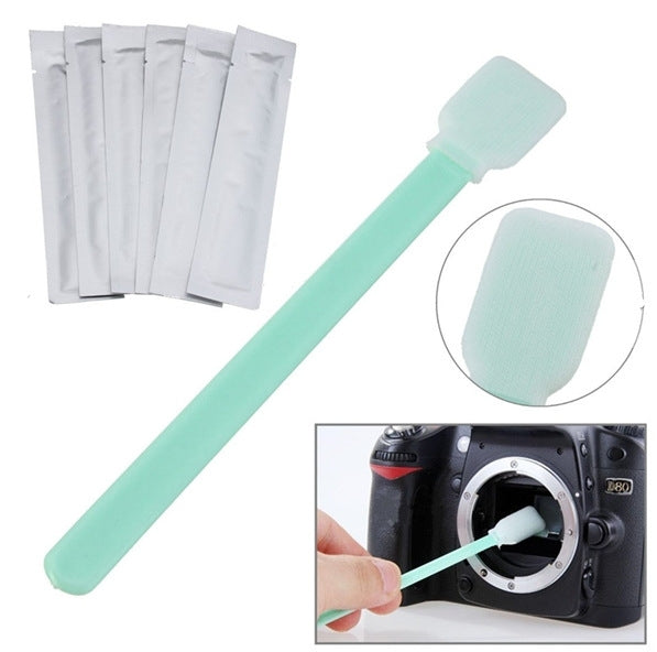 6 PCS Cleaning Swab Stick for CCD Camera, Cleaning Swab Stick