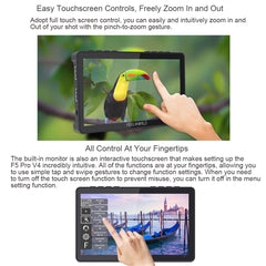 FEELWORLD F5 Pro V4 6 inch Touch Screen DSLR Camera Field Monitor 3D LUT 4K HDMI Input Output Tilt Arm, F5 Pro V4