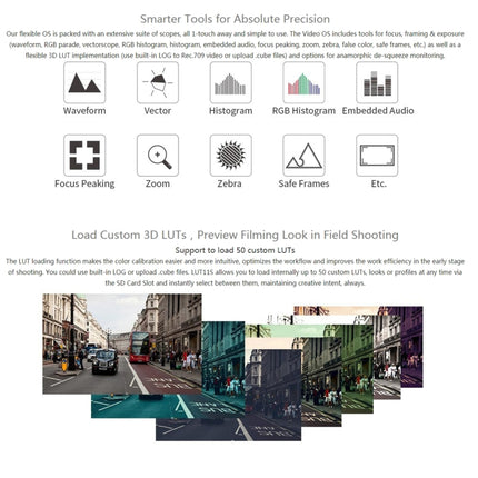 FEELWORLD LUT11S 10.1 inch Ultra High Bright 2000nit Touch Screen DSLR Camera Field Monitor, 3G-SDI 4K HDMI Input Output 1920 x 1200 IPS Panel