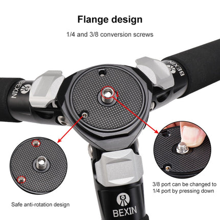 BEXIN RC334 Portable Collapsible Carbon Fiber Camera Tripod, RC334