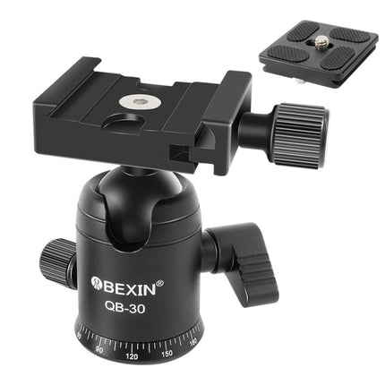 BEIXIN QB-30  360 Degree Rotation Panorama Metal Ball Head with Quick Release Plate, QB-30