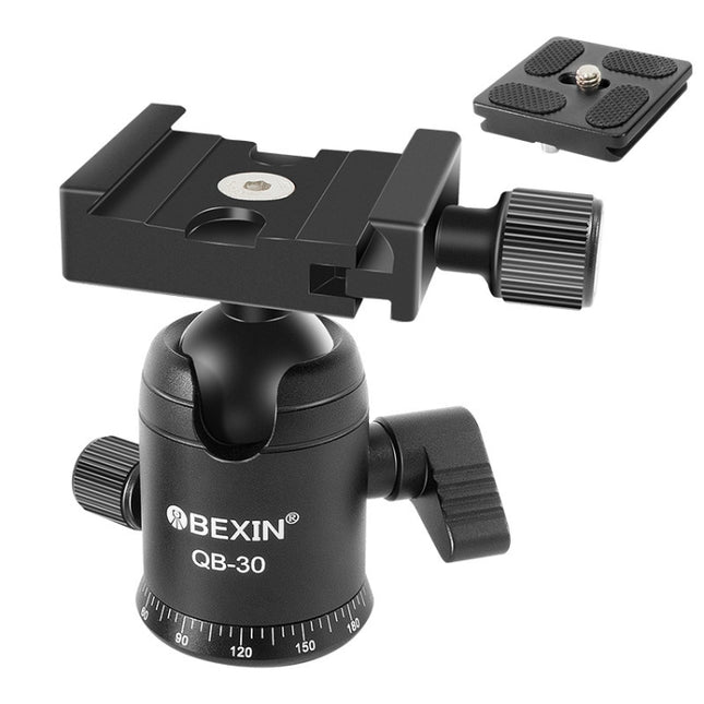 BEIXIN QB-30  360 Degree Rotation Panorama Metal Ball Head with Quick Release Plate, QB-30