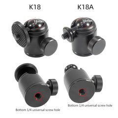 BEXIN K18A Mini 360 Degree Rotation Panoramic Metal Ball Head