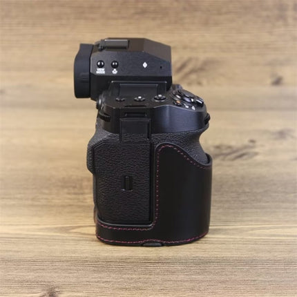For Fujifilm XH2S 1/4 inch Thread PU Leather Camera Half Case Base