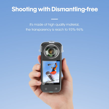 Für Insta360 X3 STARTRC Keine Demontage Transparente Objektivschutzabdeckung, Für Insta360 X3