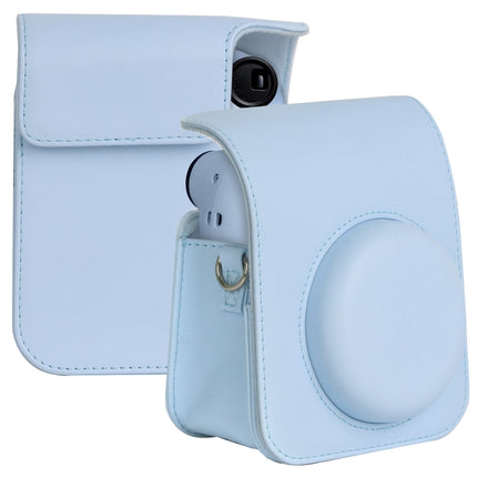 For FUJIFILM instax mini 12 Full Body Leather Case Camera Bag with Strap