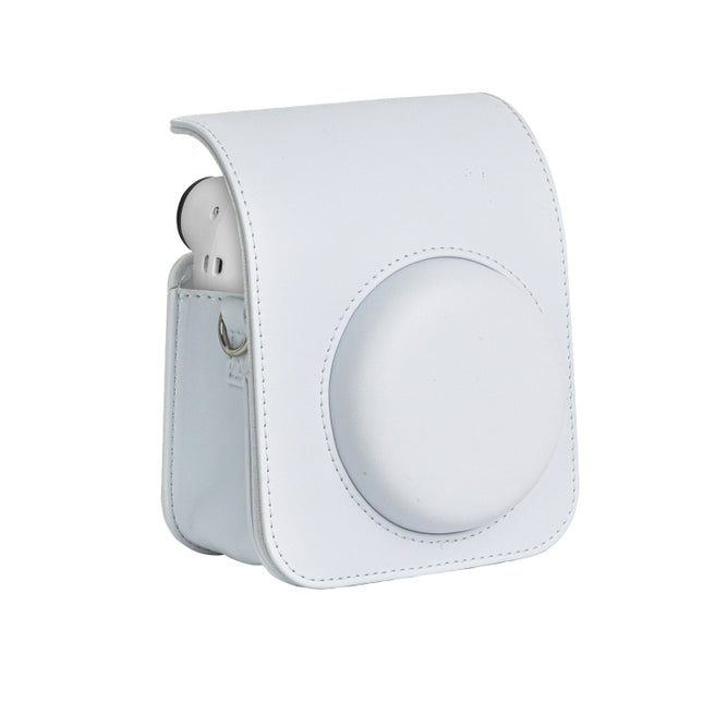 For FUJIFILM instax mini 12 Full Body Leather Case Camera Bag with Strap