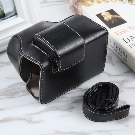 For Nikon Z50 / Z30 Camera Full Body Magnetic Leather Camera Case Bag with Strap