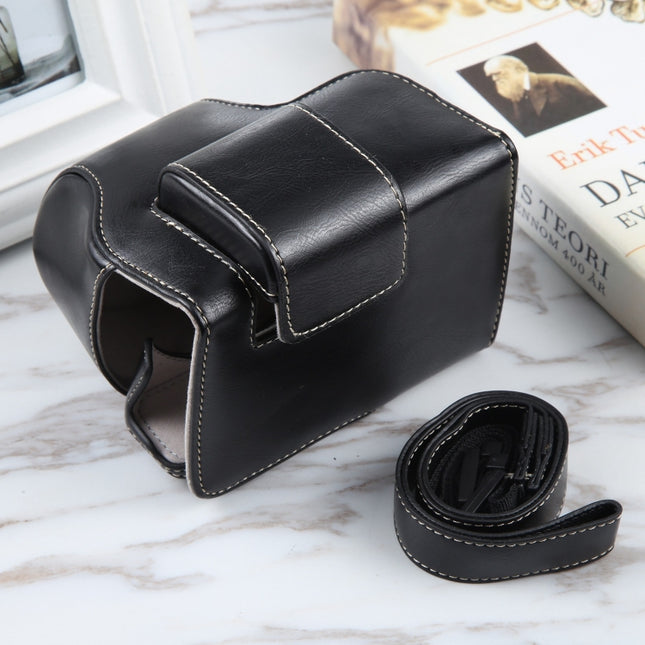 For Nikon Z50 / Z30 Camera Full Body Magnetic Leather Camera Case Bag with Strap
