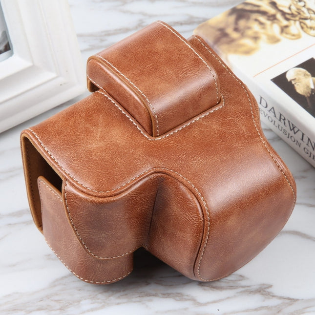 For Nikon Z50 / Z30 Camera Full Body Magnetic Leather Camera Case Bag with Strap