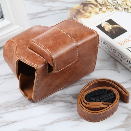 For Nikon Z50 / Z30 Camera Full Body Magnetic Leather Camera Case Bag with Strap